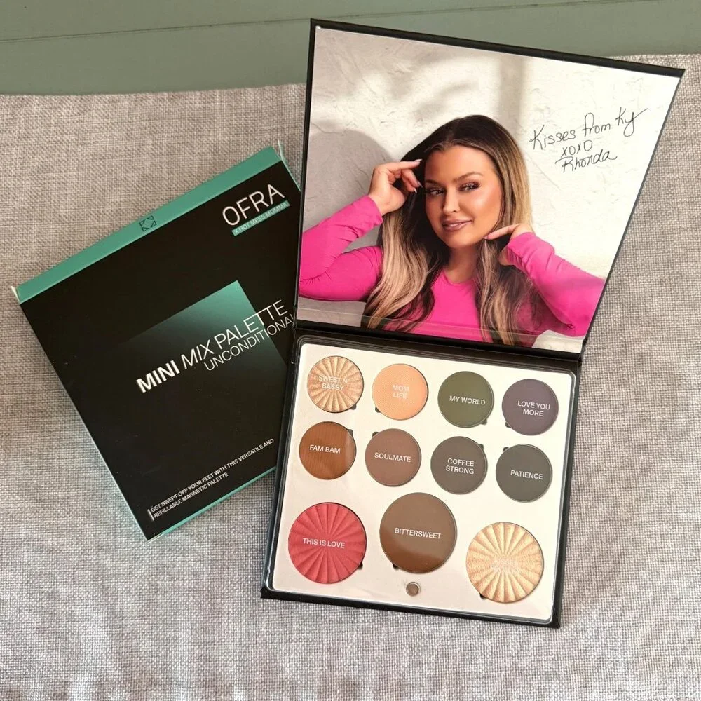 Ofra X Hot Mess Momma Unconditional Mini Mix Palette Makeup Eyeshadow Blush More